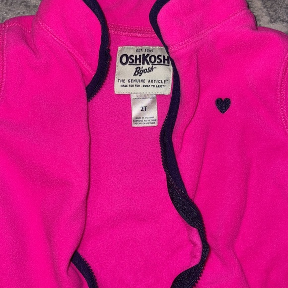 Hot pink fleece zip up jacket *BUY2GET2FREE!* - Picture 3 of 4